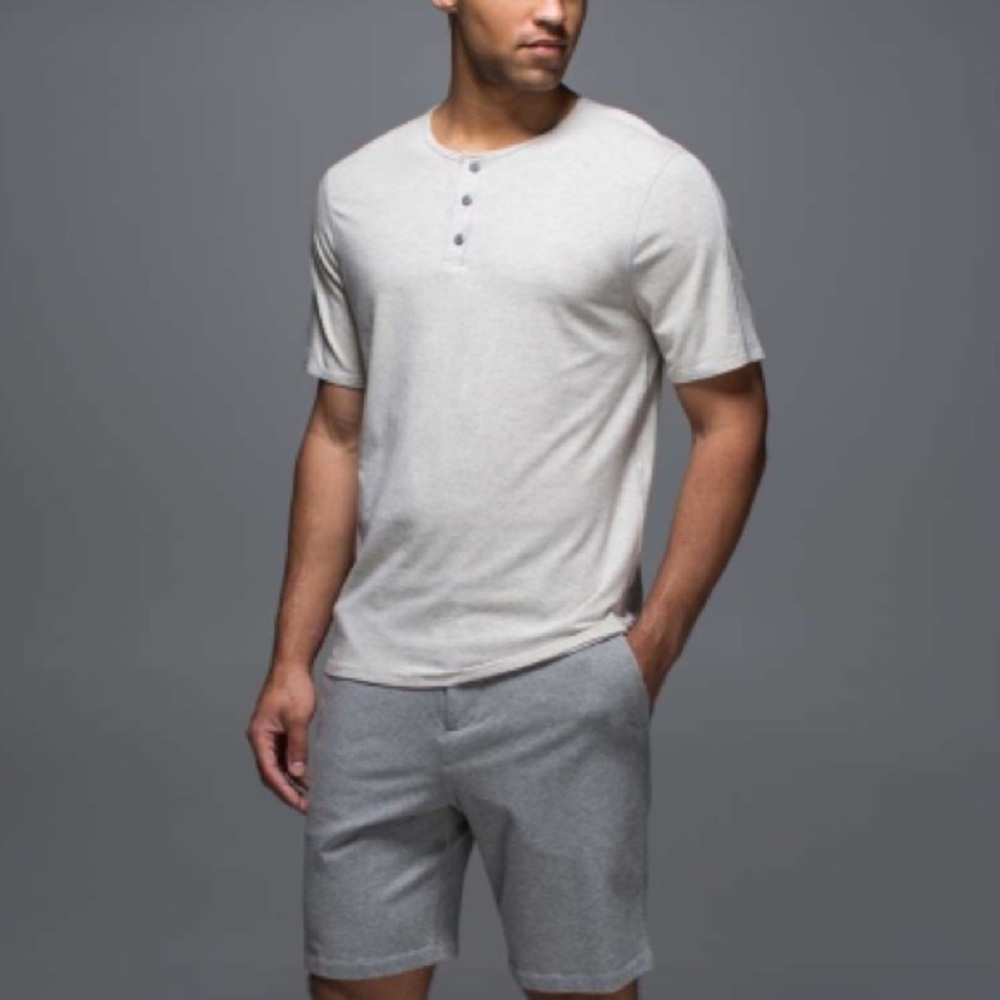 Lululemon Rival Henley Short Sleeve Tee